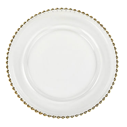 Gold Beaded Charger