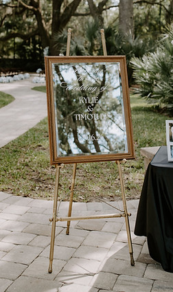 Wedding welcome sign
