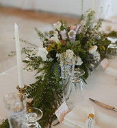 Floral arrangement at a reception