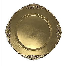 Vintage Gold Charger